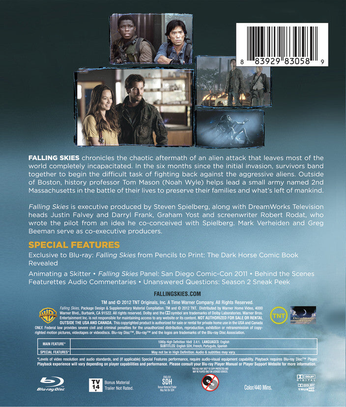 Falling Skies: The Complete First Season [Blu-ray] - Back Panel - 