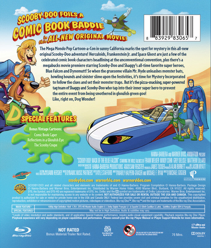 scooby-doo!: mask of the blue falcon - Back Panel - Blu-ray