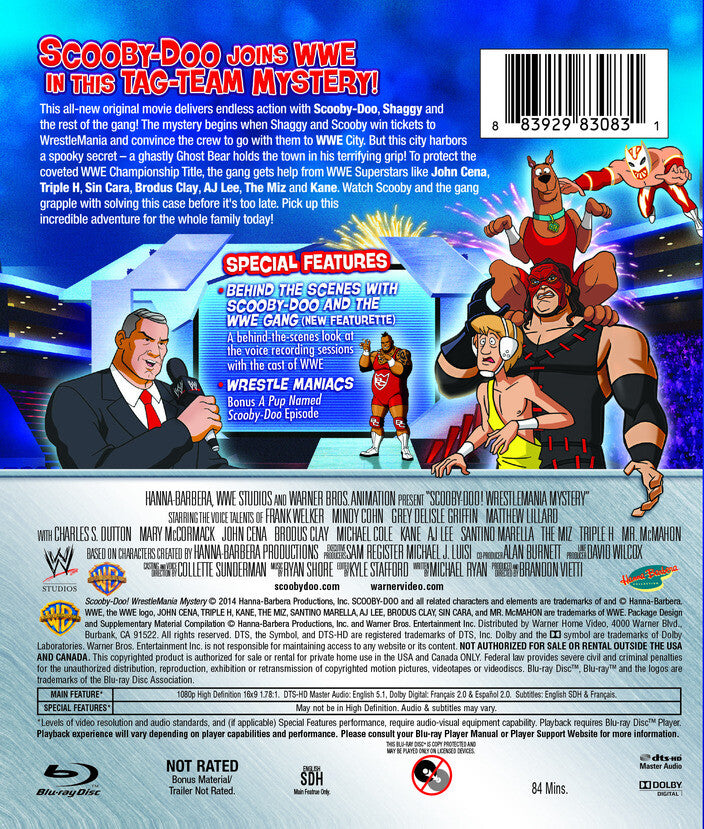 scooby-doo!: wrestlemania mystery - Back Panel - Blu-ray