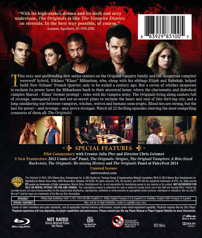The Originals: The Complete First Season [Blu-ray] - Back Panel - 