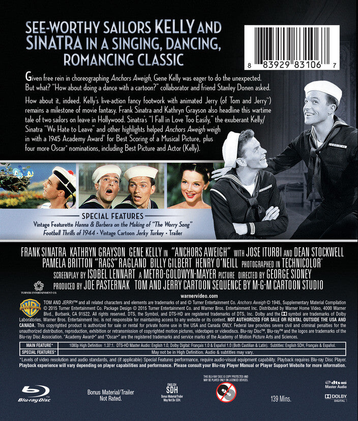 anchors aweigh - Back Panel - Blu-ray