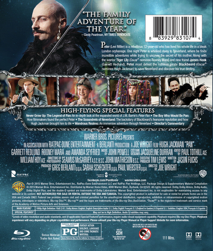 pan - Back Panel - Blu-ray