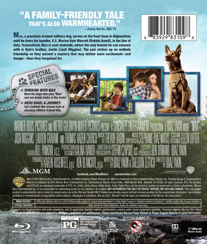 max - Back Panel - Blu-ray