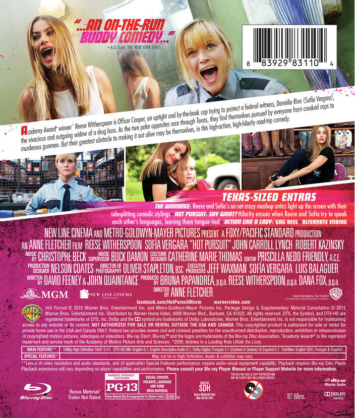 hot pursuit - Back Panel - Blu-ray