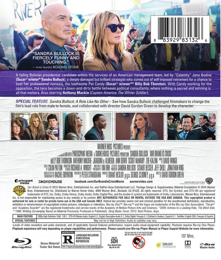 our brand is crisis - Back Panel - Blu-ray