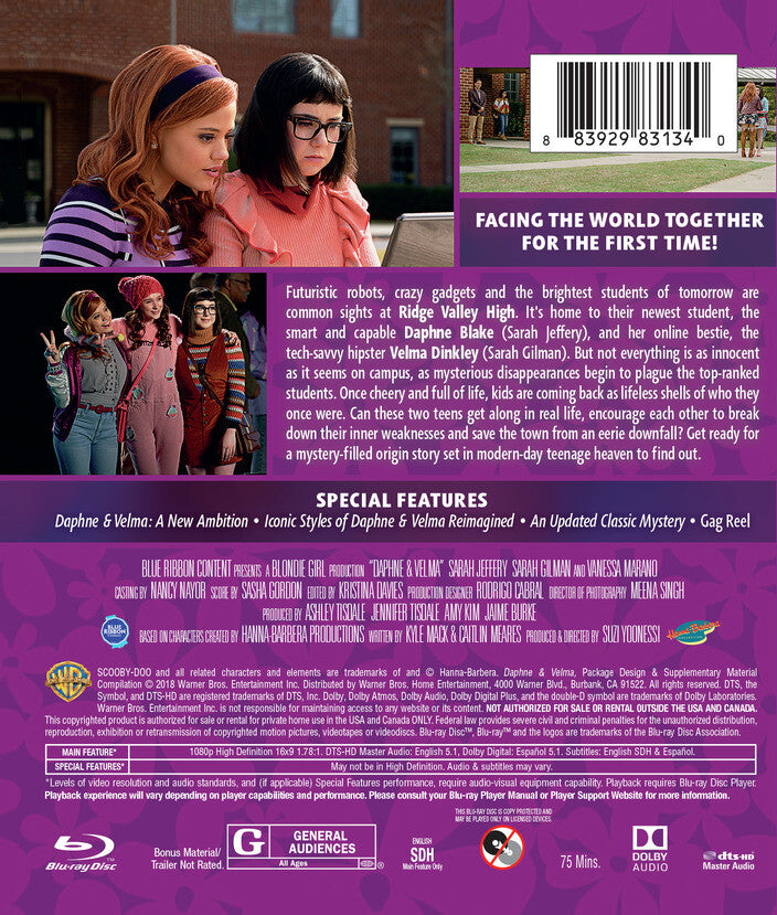 daphne & velma - Back Panel - Blu-ray
