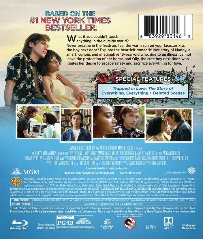 Everything, Everything [Blu-ray] - Back Panel - 