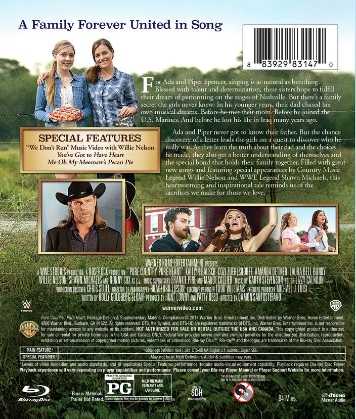 pure country: pure heart - Back Panel - Blu-ray