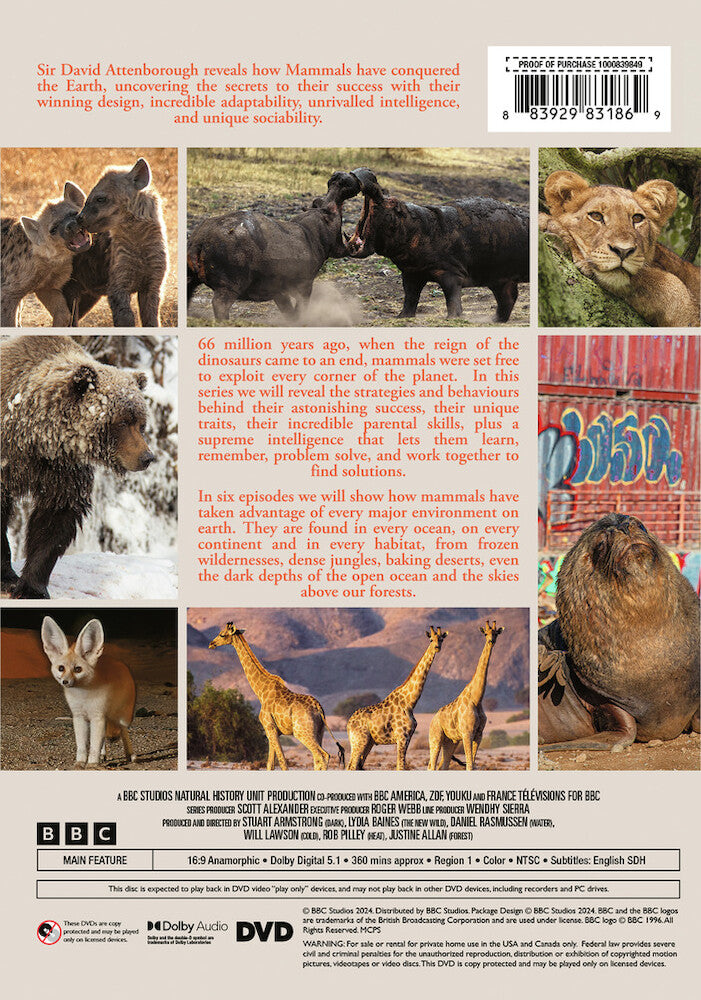 mammals - Back Panel - DVD