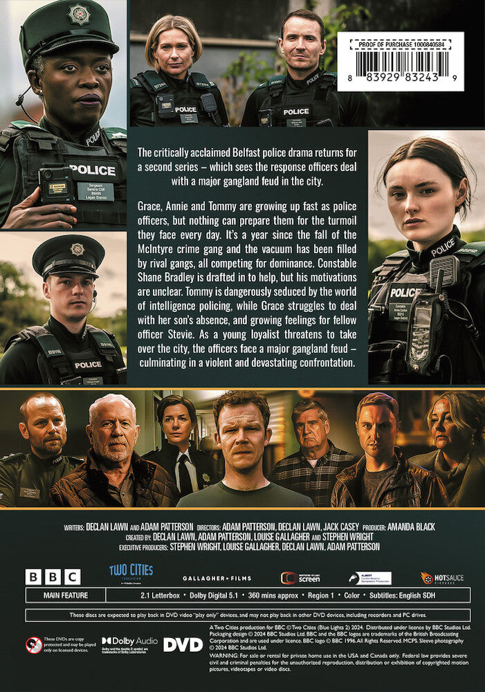 blue lights year 2 - Back Panel - DVD