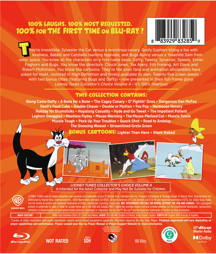 looney tunes collectors choice: v4 - Back Panel - Blu-ray