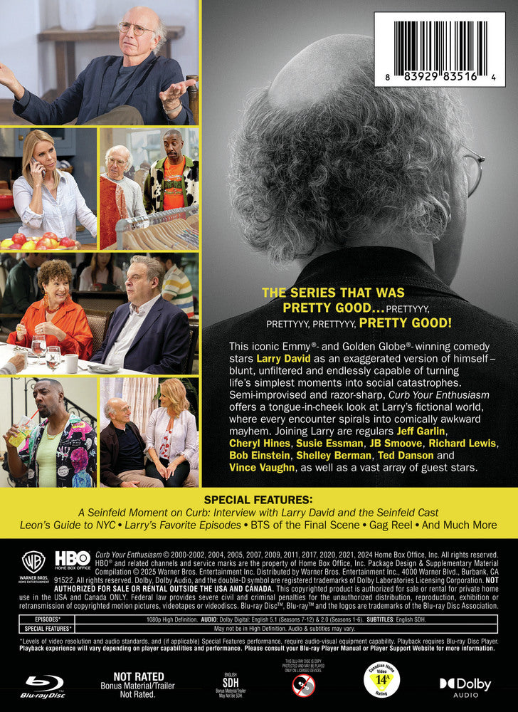 curb your enthusiasm: the complete series - Back Panel - Blu-ray