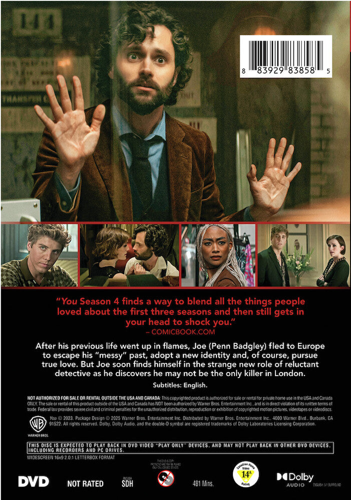 you: the complete fourth season - Back Panel - DVD