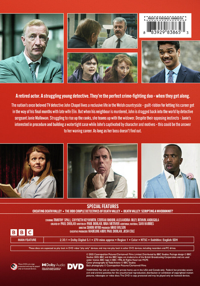 death valley: season one - Back Panel - DVD