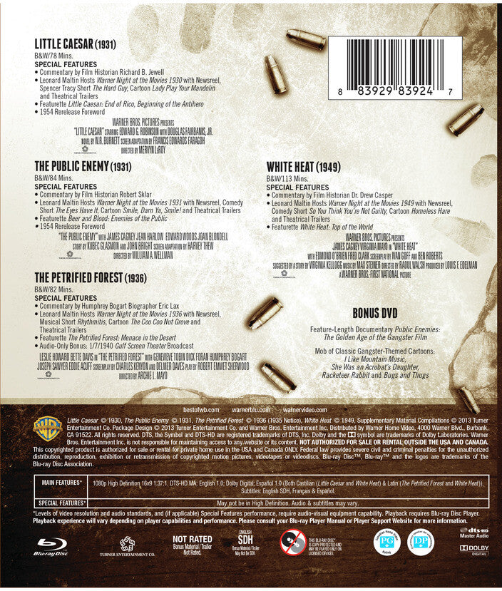 ultimate gangsters collection - Back Panel - Blu-ray