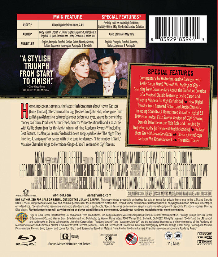 gigi - Back Panel - Blu-ray