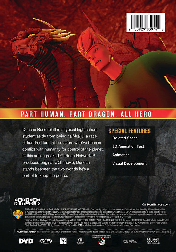 Cartoon Network: FireBreather - Back Panel - 