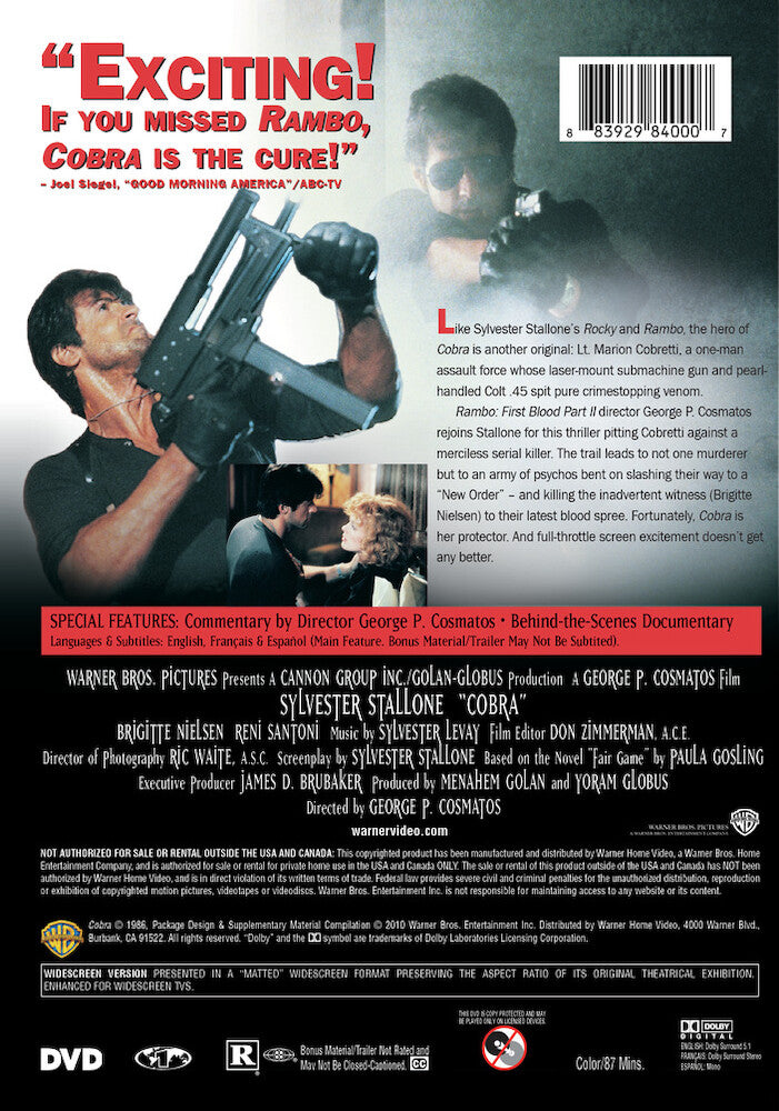 cobra - Back Panel - DVD