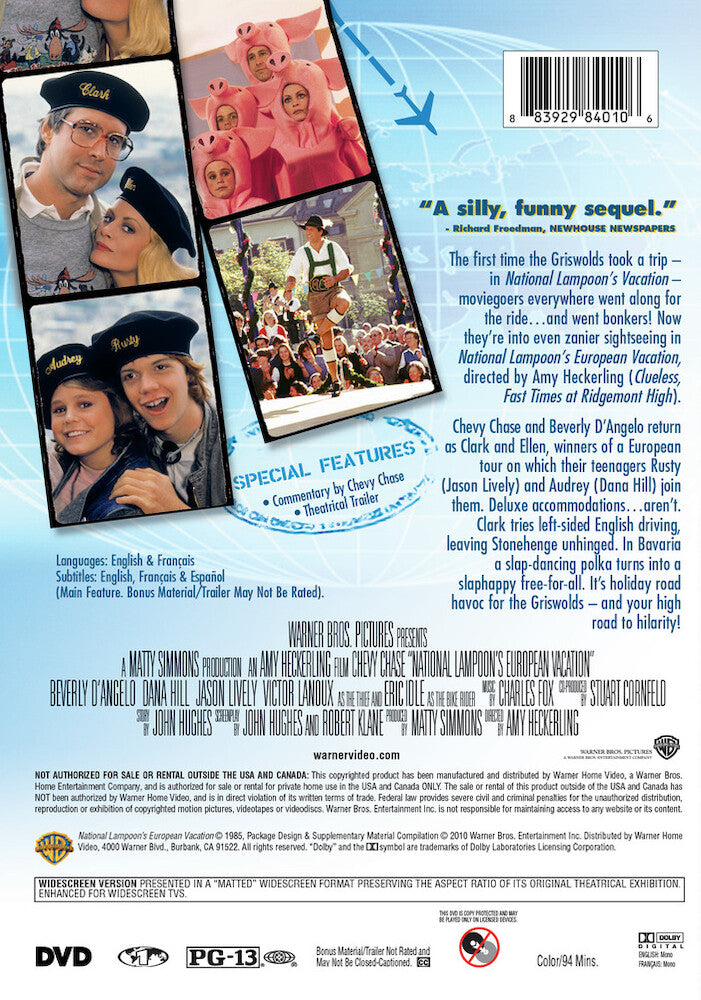 National Lampoon's European Vacation - Back Panel - 