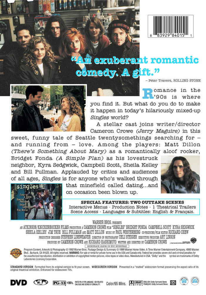 singles - Back Panel - DVD