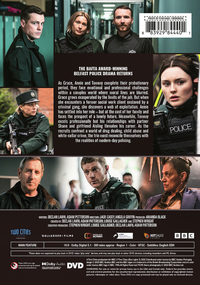 Blue Lights: Season Three - Back Panel - 