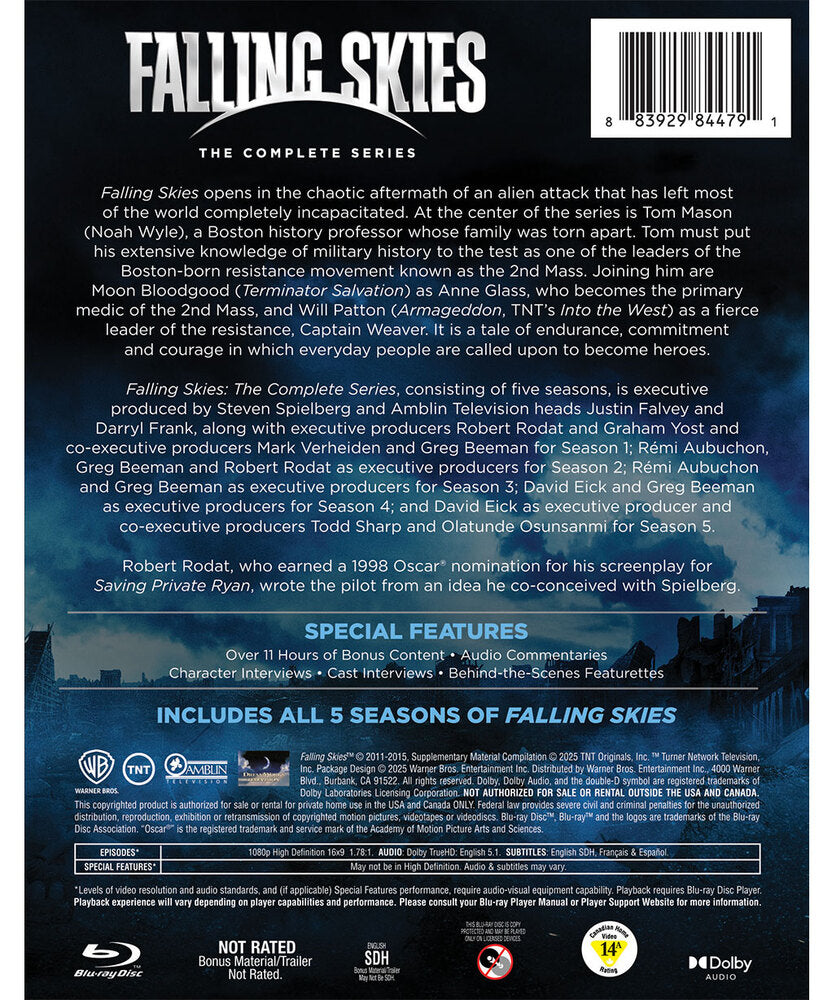 falling skies: the complete series - Back Panel - Blu-ray