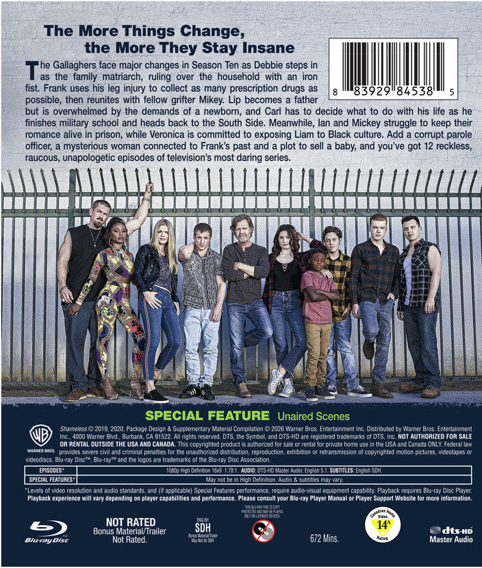shameless: the complete tenth season - Back Panel - Blu-ray