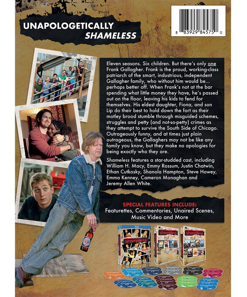 shameless: the complete series - Back Panel - Blu-ray