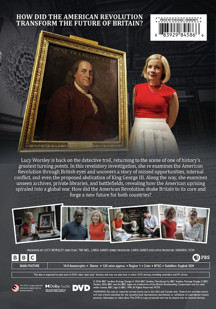 Lucy Worsley Investigates the American Revolution - Back Panel - 
