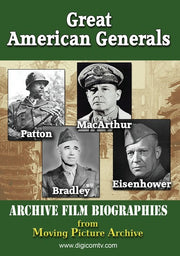 Great American Generals - Patton, MacArthur, Eisenhower, Bradley - 