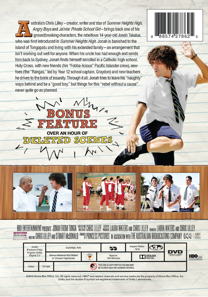 jonah from tonga - Back Panel - DVD