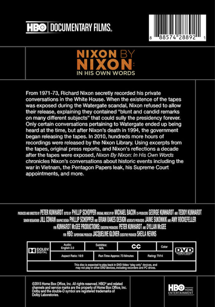nixon by nixon: in his own words - Back Panel - DVD