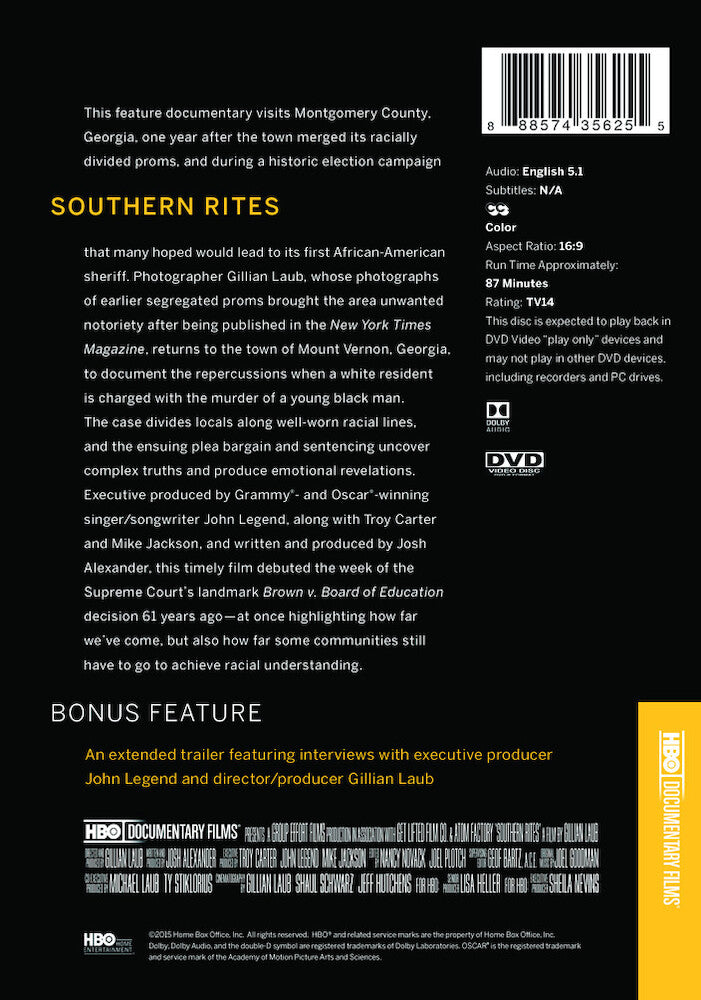 Southern Rites - Back Panel - 