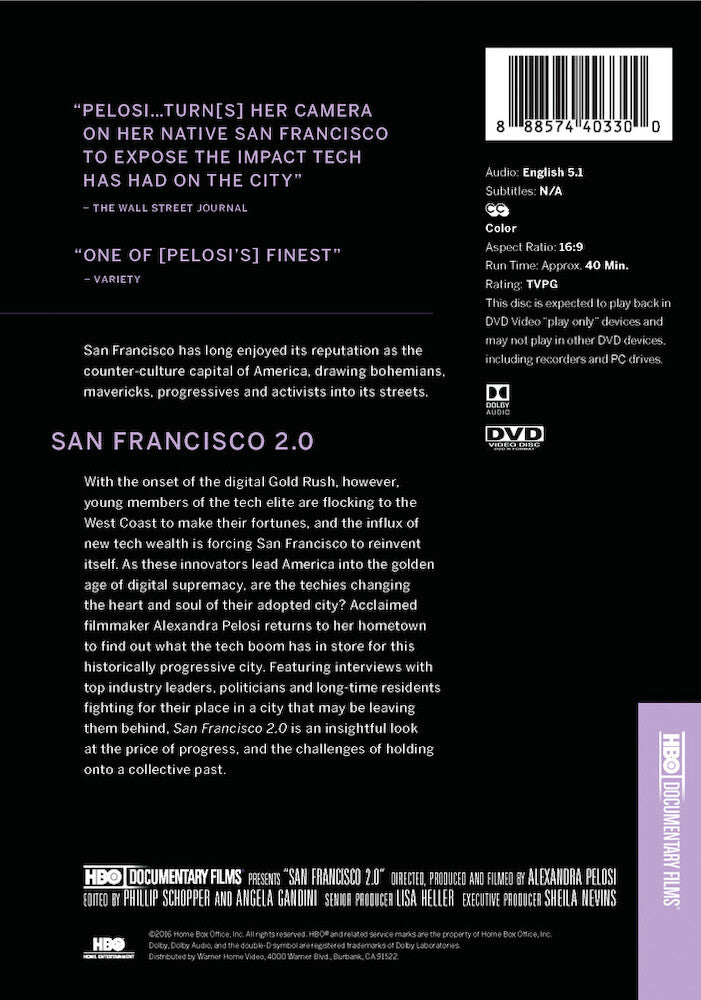 san francisco 2.0 - Back Panel - DVD