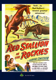Red Stallion In The Rockies - 