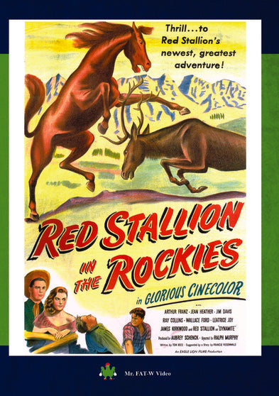 Red Stallion In The Rockies - 