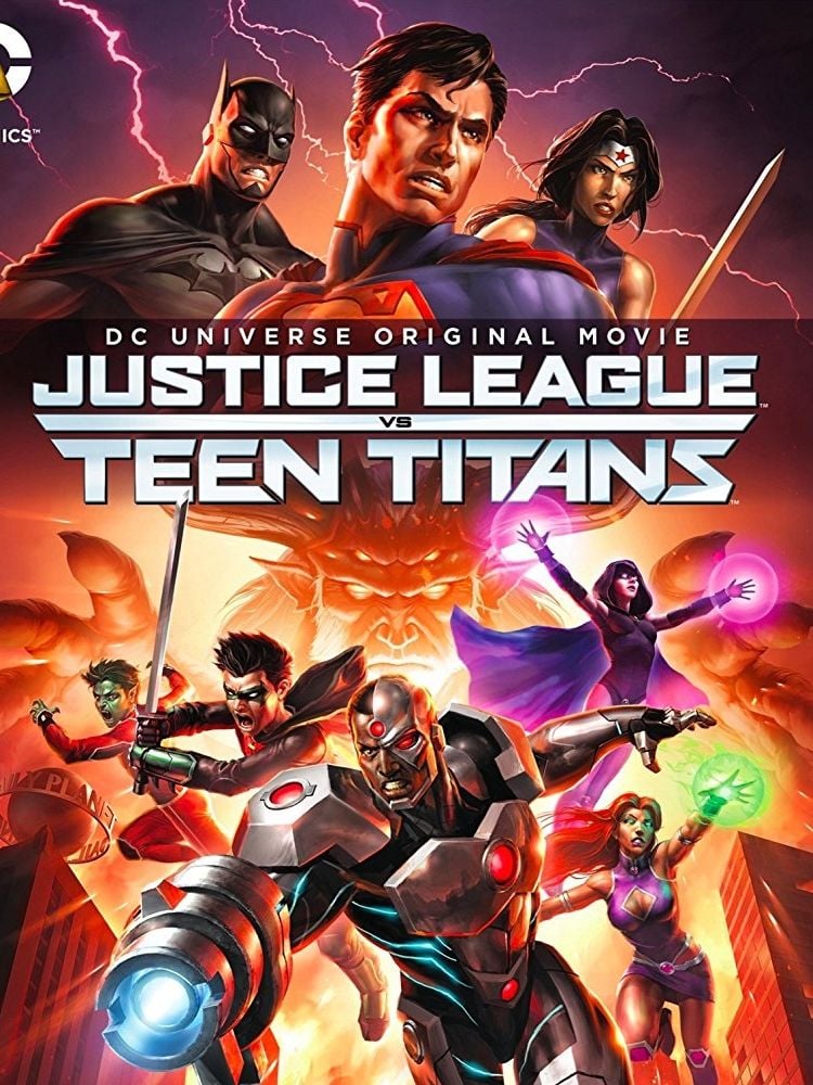 Justice League vs Teen Titans cover art